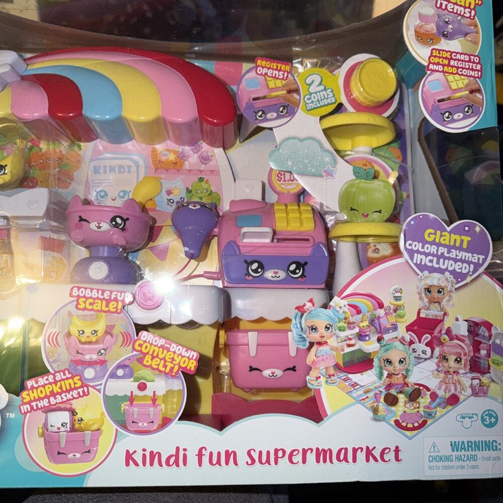 Kindi Kids Kitty Petkin Supermarket Doll Shopkins NEW
